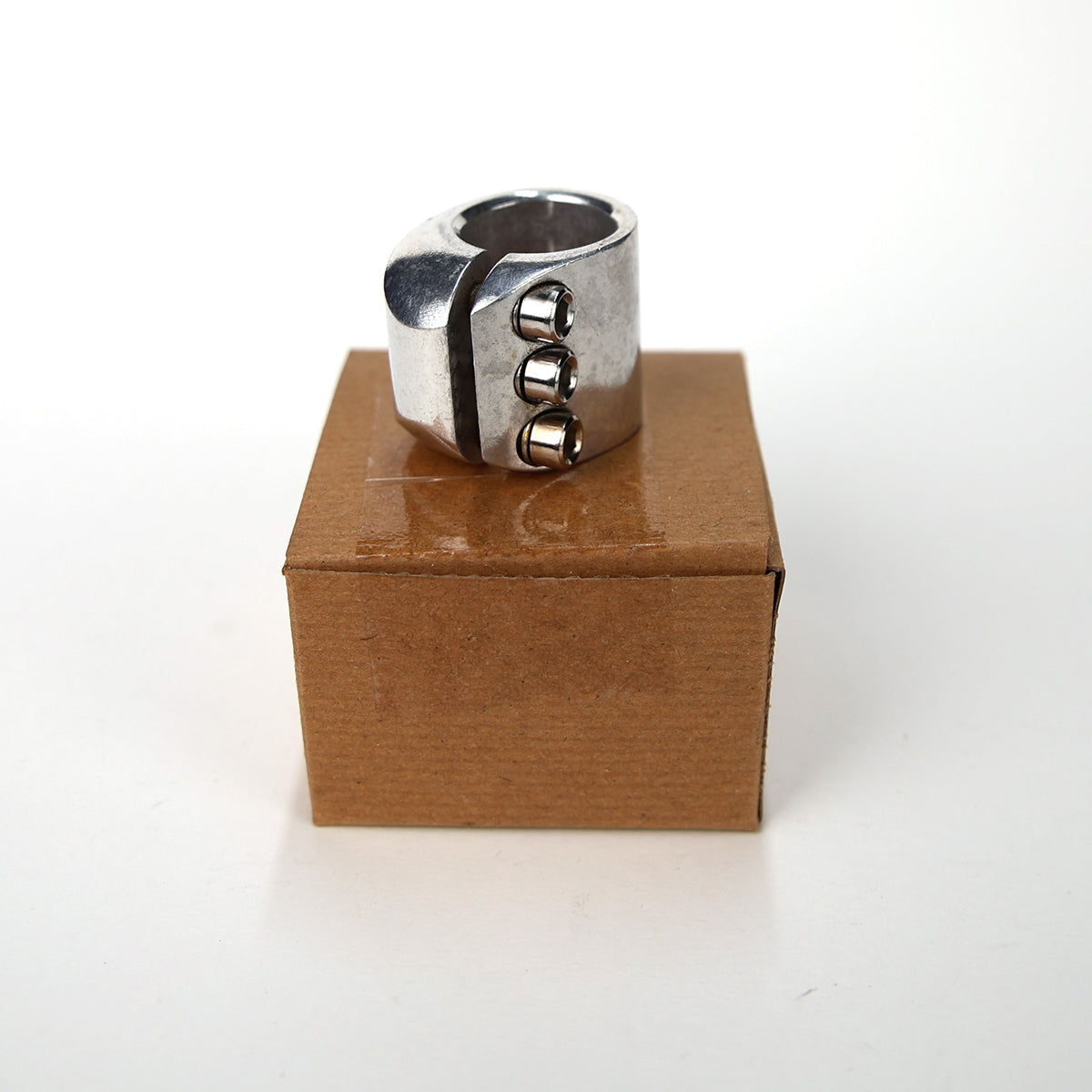 NOS - Mongoose BMX Seat Post Clamp Blank with Sticker