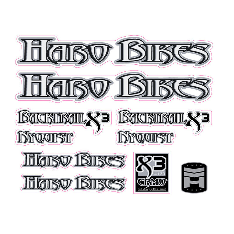 2003 Haro Nyquist Backtrail X3 BMX decal set ReRides