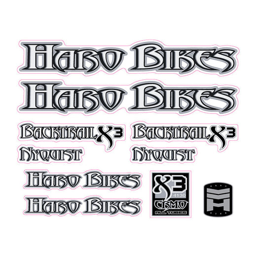 2003 Haro Nyquist Backtrail X3 BMX decal set