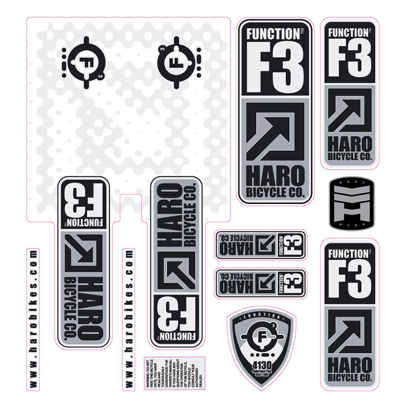 2003 Haro Function F3 BMX decal set ReRides