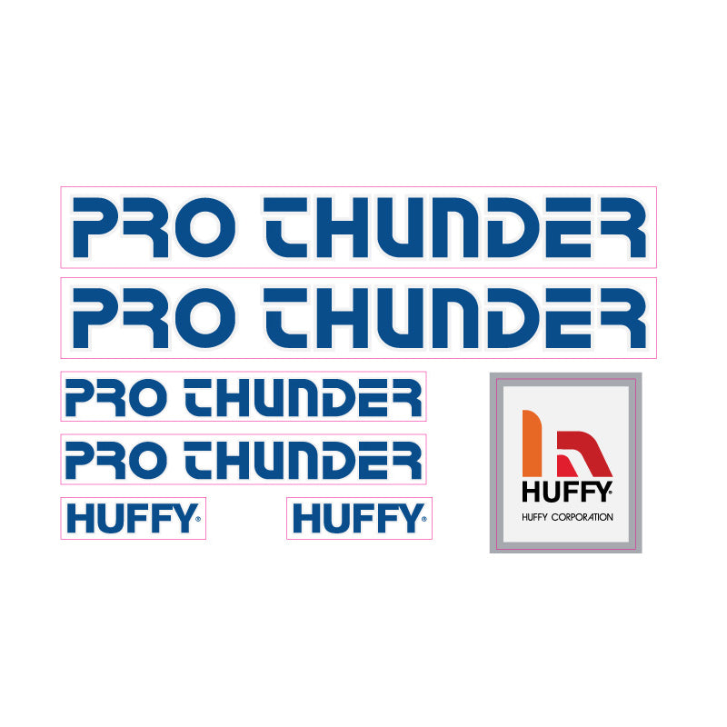 1980 Huffy Pro Thunder 1 decal set for BMX ReRides