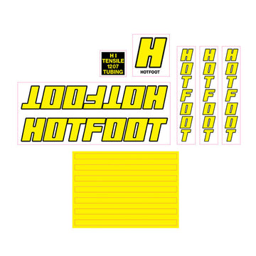 1983 Repco Hotfoot X-Gusset decal set BMX