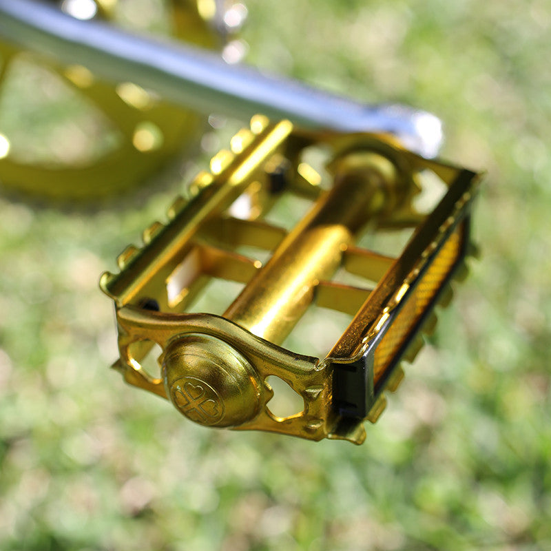 gold rat trap pedals bmx bike