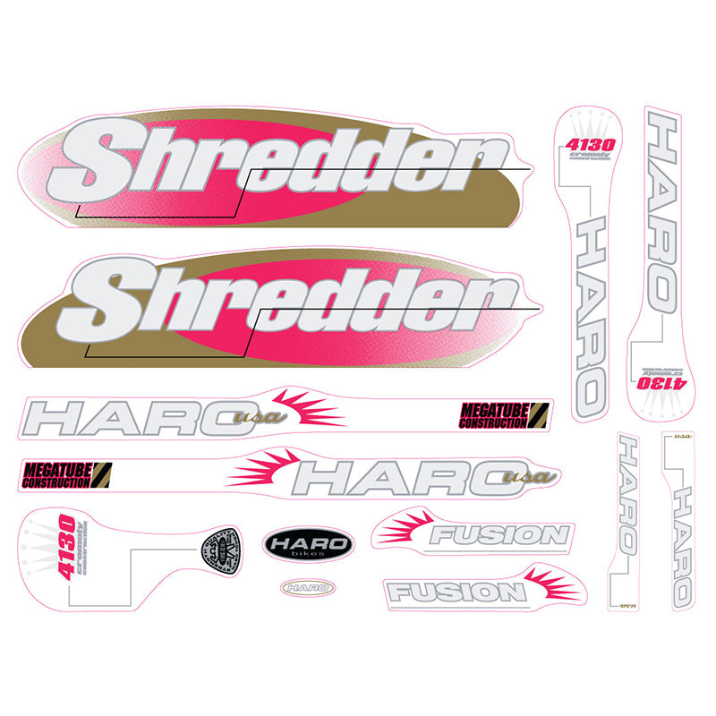 1993 Haro Shredder BMX decal set