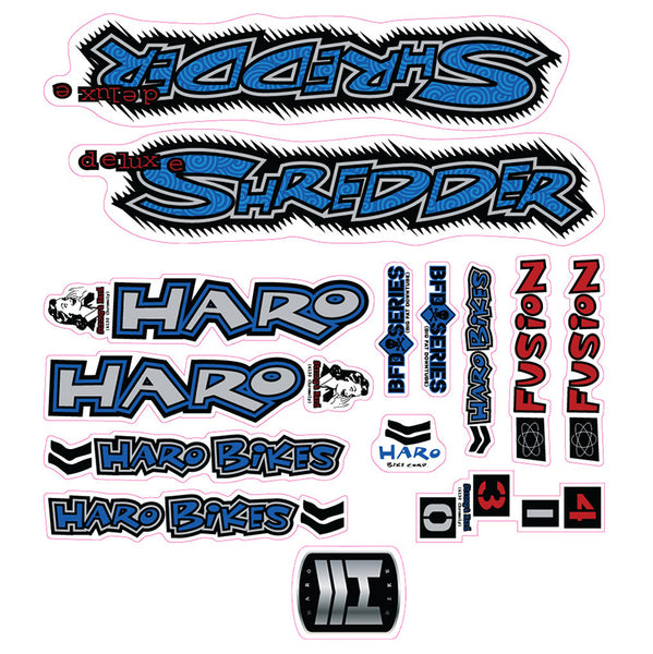 1996 Haro Shredder Deluxe BMX decal set Re Rides