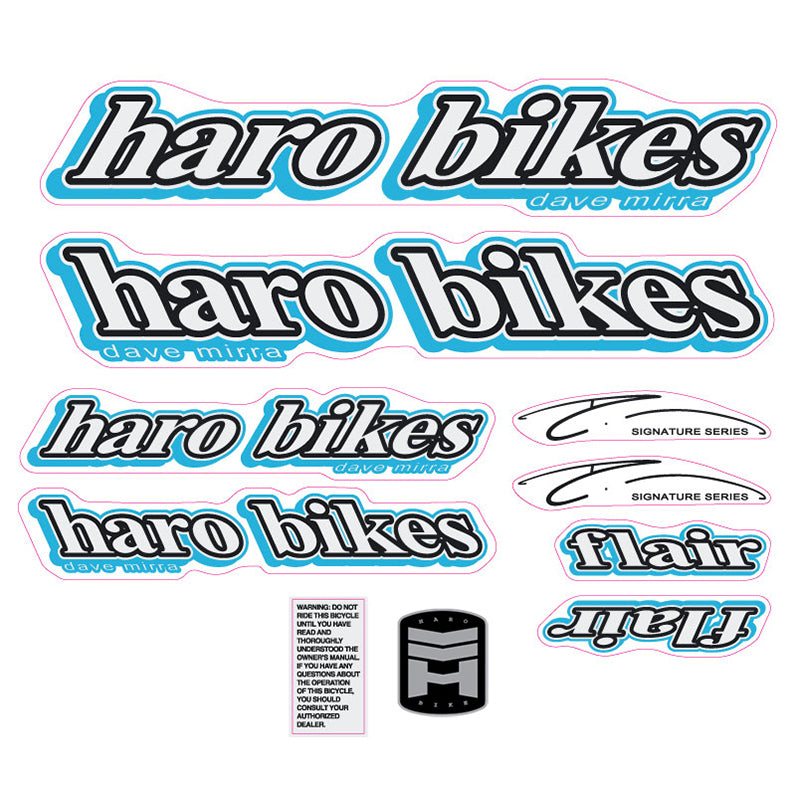 2001 Haro Mirra Flair BMX decal set