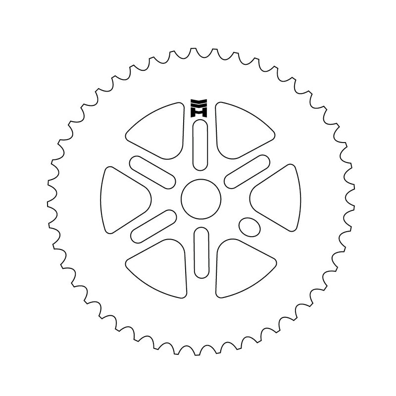 haro-small-chevron-chainring-decal position