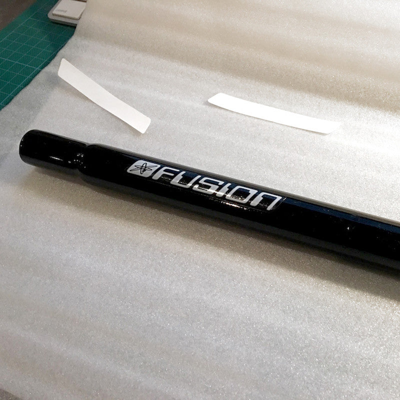 Haro Fusion 'computer font' seat post decal set 2