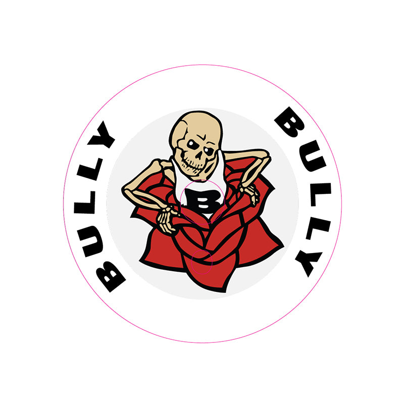 Bully Rose Skeleton 44T Chainring BMX decal