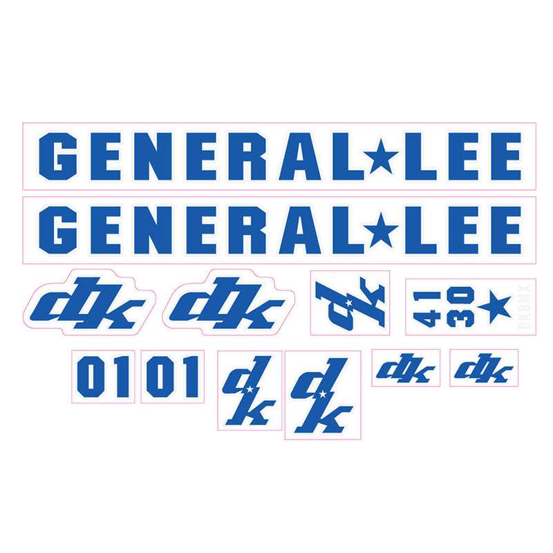 1998 DK General Lee BMX decals set – Re-Rides