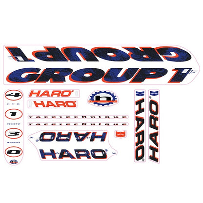1992 Haro Group 1b BMX decal set