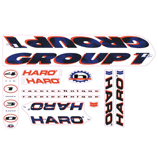 1992 Haro Group 1b BMX decal set