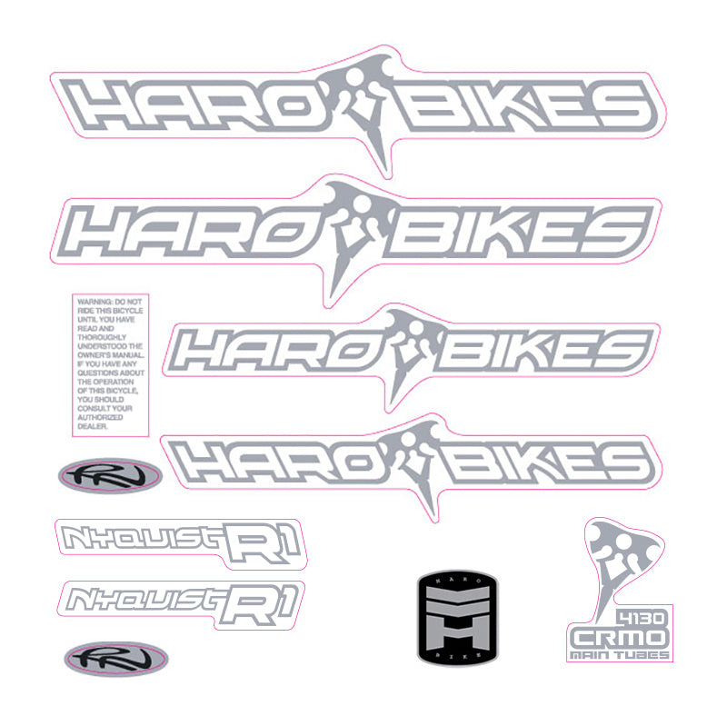 2004 Haro Nyquist R1 BMX decal set