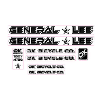 2000 DK General Lee BMX decals set