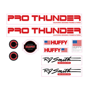 1982 Huffy Pro Thunder decal set for BMX