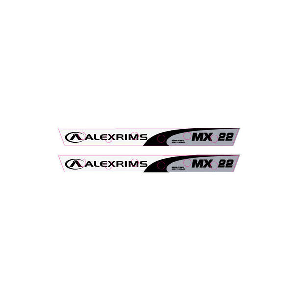 Alex Rims MX 22 BMX rim decal set – Re-Rides