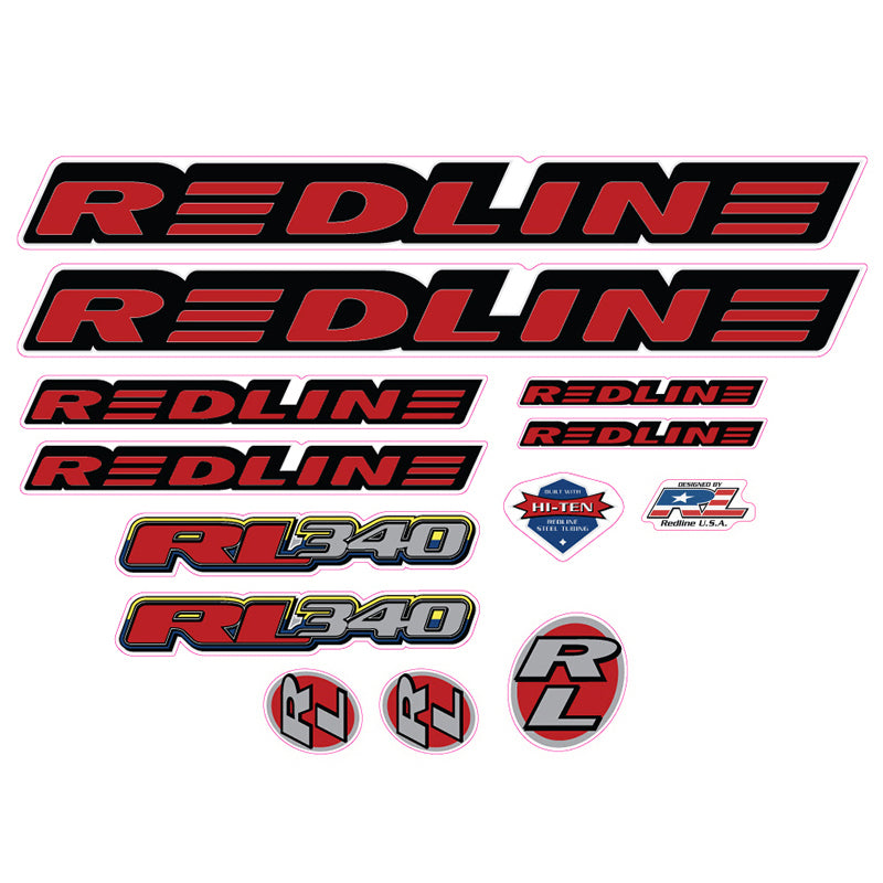 1997 Redline RL340 BMX decal set