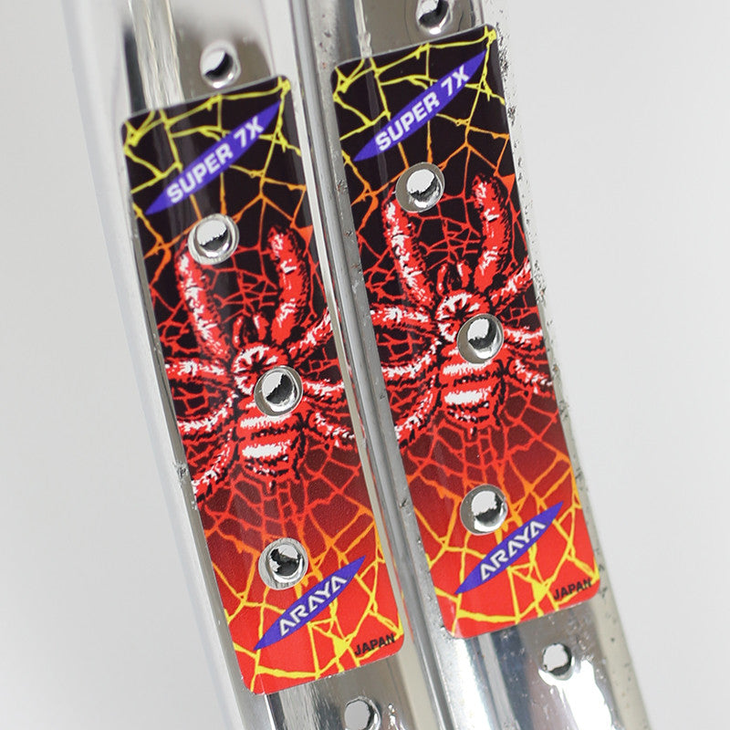 Araya Super 7x 'Spider' BMX rim decal set