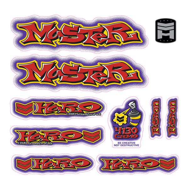 2000 Haro Master BMX decal set – Re-Rides