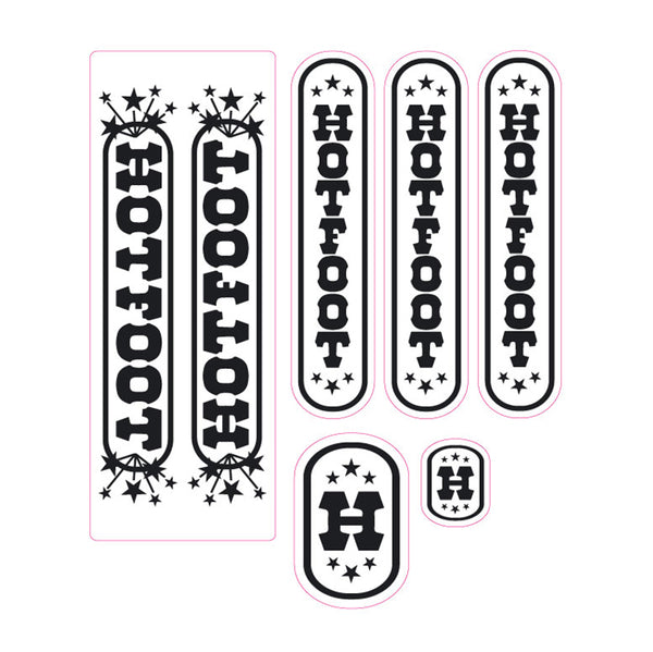 Repco - Hotfoot BLACK & Gold PRISM decal set - Old school bmx – Bmx Products AU